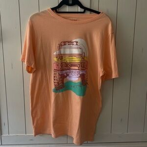 Cat & Jack Orange Graphic T-Shirt XXL 16-18 Husky Boys